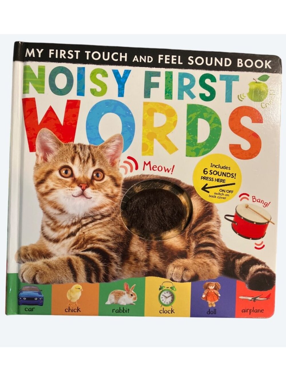 Noisy First Words Touch and Feel Sound Book With 6 Interactive Sounds For Ages 3
